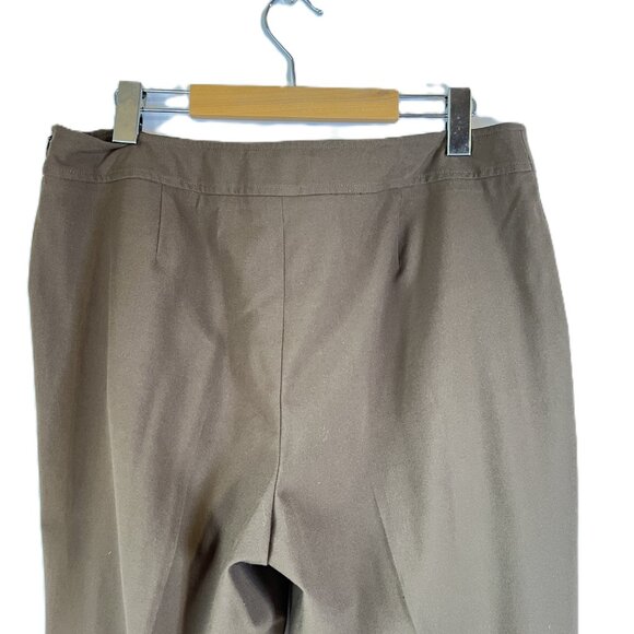 🤎Talbots Brown Tapered Pants – Size 12  Coastal Grandma Minimalist Classic💐 - Picture 3 of 12